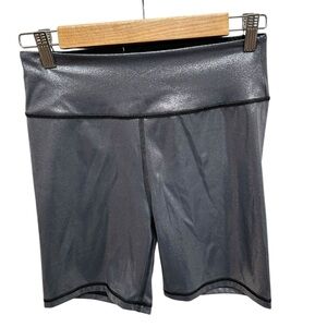 Victoria Secret Sport bike shorts metallic silver women’s small activewear